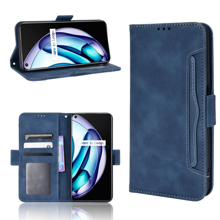 Estuche para teléfono de cuero con patrón de piel de becerro, For BLU G51 Plus, For BLU G91 Pro, For OPPO Realme Q3T / Q3S, For OPPO Reno7 5G / Find X5 Lite, For Schok Volt SV55 / SV55216, For TCL 30V 5G, For vivo S12 / V23 5G, For vivo Y76 5G         ...