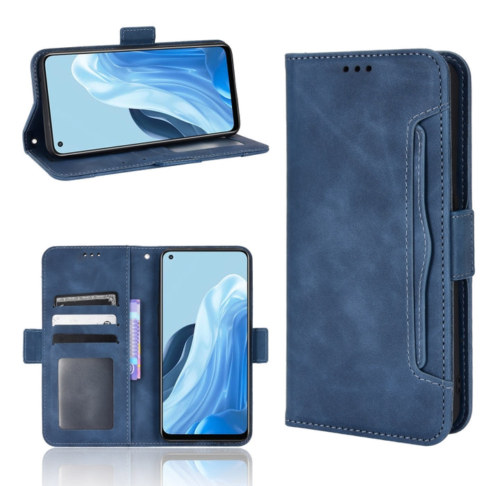 Estuche para teléfono de cuero con patrón de piel de becerro, For BLU G51 Plus, For BLU G91 Pro, For OPPO Realme Q3T / Q3S, For OPPO Reno7 5G / Find X5 Lite, For Schok Volt SV55 / SV55216, For TCL 30V 5G, For vivo S12 / V23 5G, For vivo Y76 5G         ...