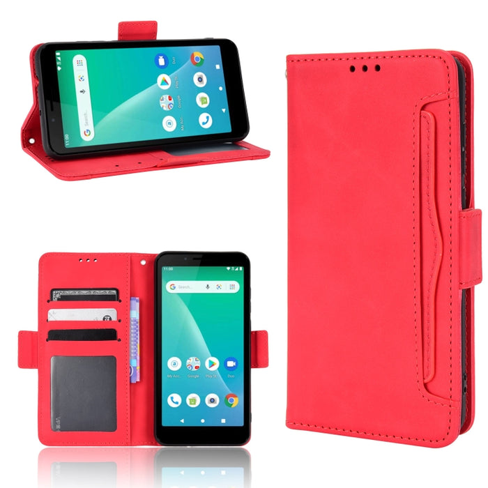 Estuche para teléfono de cuero con patrón de piel de becerro, For BLU G51 Plus, For BLU G91 Pro, For OPPO Realme Q3T / Q3S, For OPPO Reno7 5G / Find X5 Lite, For Schok Volt SV55 / SV55216, For TCL 30V 5G, For vivo S12 / V23 5G, For vivo Y76 5G         ...