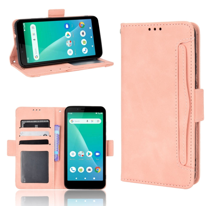 Estuche para teléfono de cuero con patrón de piel de becerro, For BLU G51 Plus, For BLU G91 Pro, For OPPO Realme Q3T / Q3S, For OPPO Reno7 5G / Find X5 Lite, For Schok Volt SV55 / SV55216, For TCL 30V 5G, For vivo S12 / V23 5G, For vivo Y76 5G         ...