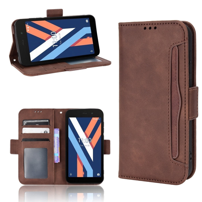 Estuche para teléfono de cuero con patrón de piel de becerro, For BLU G51 Plus, For BLU G91 Pro, For OPPO Realme Q3T / Q3S, For OPPO Reno7 5G / Find X5 Lite, For Schok Volt SV55 / SV55216, For TCL 30V 5G, For vivo S12 / V23 5G, For vivo Y76 5G         ...