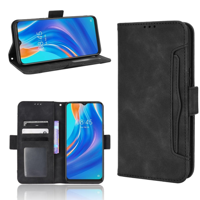 Estuche para teléfono de cuero con patrón de piel de becerro, For BLU G51 Plus, For BLU G91 Pro, For OPPO Realme Q3T / Q3S, For OPPO Reno7 5G / Find X5 Lite, For Schok Volt SV55 / SV55216, For TCL 30V 5G, For vivo S12 / V23 5G, For vivo Y76 5G         ...