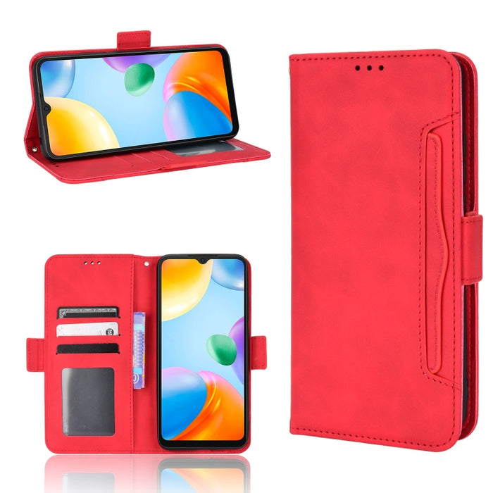 Estuche para teléfono de cuero con patrón de piel de becerro, For BLU G51 Plus, For BLU G91 Pro, For OPPO Realme Q3T / Q3S, For OPPO Reno7 5G / Find X5 Lite, For Schok Volt SV55 / SV55216, For TCL 30V 5G, For vivo S12 / V23 5G, For vivo Y76 5G         ...