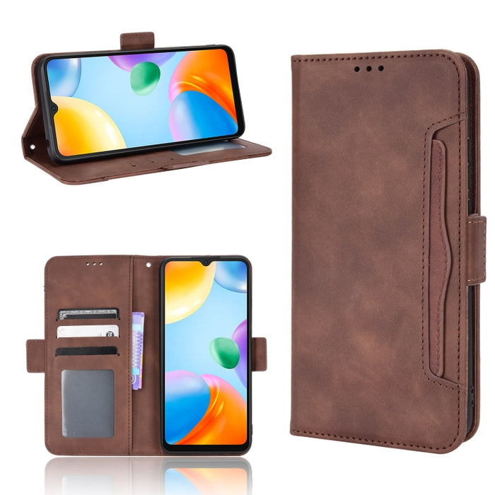Estuche para teléfono de cuero con patrón de piel de becerro, For BLU G51 Plus, For BLU G91 Pro, For OPPO Realme Q3T / Q3S, For OPPO Reno7 5G / Find X5 Lite, For Schok Volt SV55 / SV55216, For TCL 30V 5G, For vivo S12 / V23 5G, For vivo Y76 5G         ...