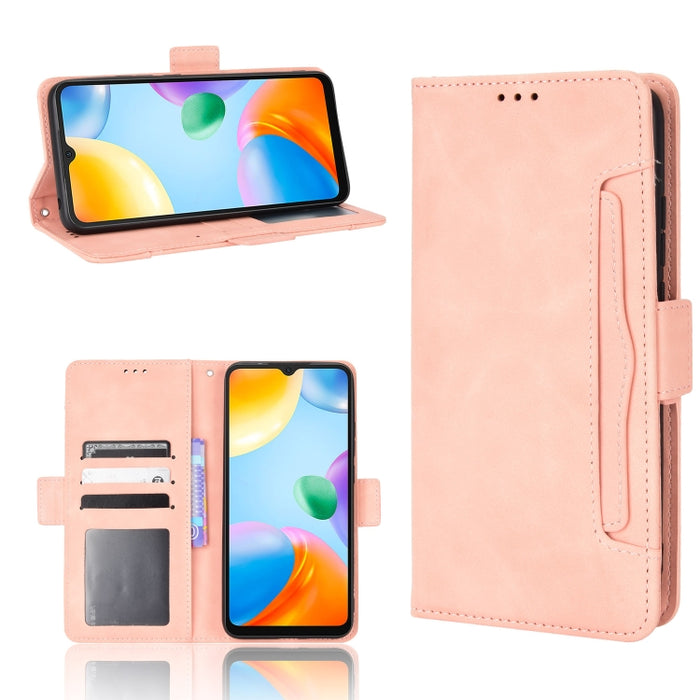 Estuche para teléfono de cuero con patrón de piel de becerro, For BLU G51 Plus, For BLU G91 Pro, For OPPO Realme Q3T / Q3S, For OPPO Reno7 5G / Find X5 Lite, For Schok Volt SV55 / SV55216, For TCL 30V 5G, For vivo S12 / V23 5G, For vivo Y76 5G         ...