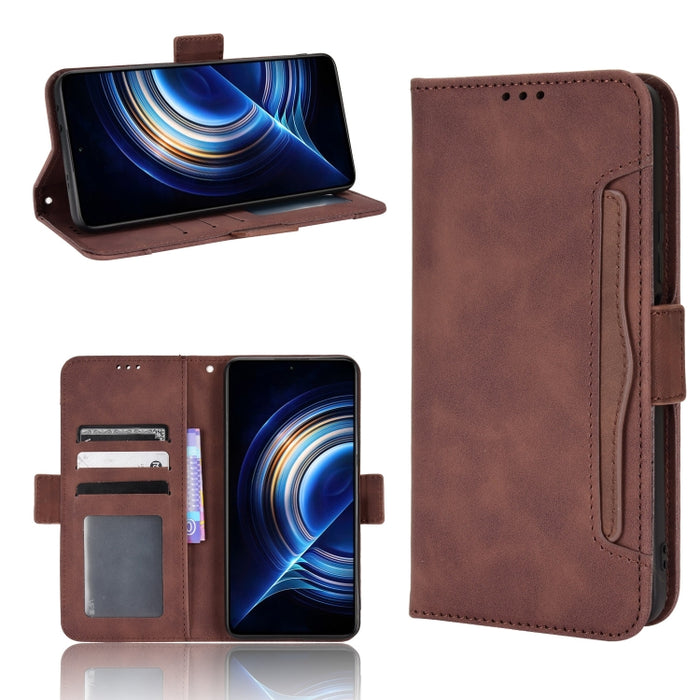 Estuche para teléfono de cuero con patrón de piel de becerro, For BLU G51 Plus, For BLU G91 Pro, For OPPO Realme Q3T / Q3S, For OPPO Reno7 5G / Find X5 Lite, For Schok Volt SV55 / SV55216, For TCL 30V 5G, For vivo S12 / V23 5G, For vivo Y76 5G         ...