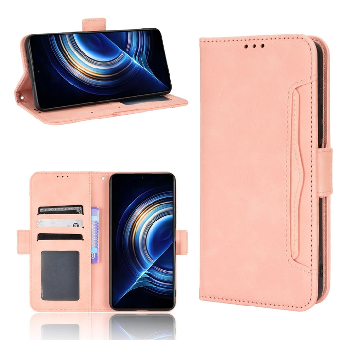 Estuche para teléfono de cuero con patrón de piel de becerro, For BLU G51 Plus, For BLU G91 Pro, For OPPO Realme Q3T / Q3S, For OPPO Reno7 5G / Find X5 Lite, For Schok Volt SV55 / SV55216, For TCL 30V 5G, For vivo S12 / V23 5G, For vivo Y76 5G         ...