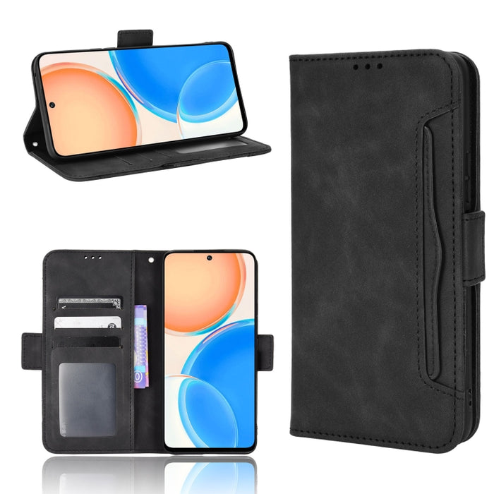 Estuche para teléfono de cuero con patrón de piel de becerro, For BLU G51 Plus, For BLU G91 Pro, For OPPO Realme Q3T / Q3S, For OPPO Reno7 5G / Find X5 Lite, For Schok Volt SV55 / SV55216, For TCL 30V 5G, For vivo S12 / V23 5G, For vivo Y76 5G         ...