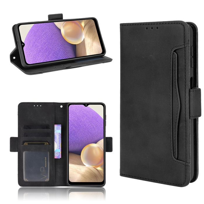 Estuche para teléfono de cuero con patrón de piel de becerro, For BLU G51 Plus, For BLU G91 Pro, For OPPO Realme Q3T / Q3S, For OPPO Reno7 5G / Find X5 Lite, For Schok Volt SV55 / SV55216, For TCL 30V 5G, For vivo S12 / V23 5G, For vivo Y76 5G         ...