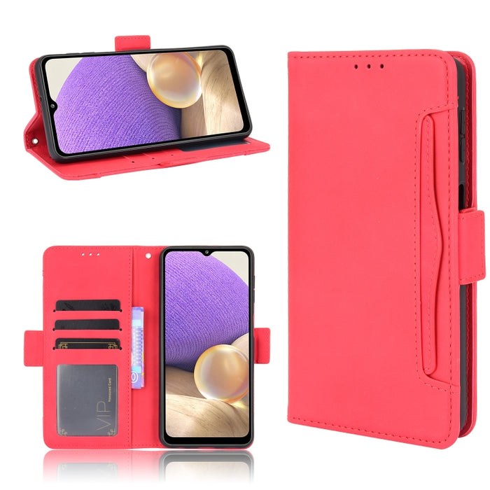 Estuche para teléfono de cuero con patrón de piel de becerro, For BLU G51 Plus, For BLU G91 Pro, For OPPO Realme Q3T / Q3S, For OPPO Reno7 5G / Find X5 Lite, For Schok Volt SV55 / SV55216, For TCL 30V 5G, For vivo S12 / V23 5G, For vivo Y76 5G         ...