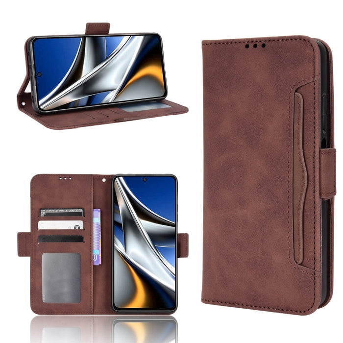 Estuche para teléfono de cuero con patrón de piel de becerro, For BLU G51 Plus, For BLU G91 Pro, For OPPO Realme Q3T / Q3S, For OPPO Reno7 5G / Find X5 Lite, For Schok Volt SV55 / SV55216, For TCL 30V 5G, For vivo S12 / V23 5G, For vivo Y76 5G         ...