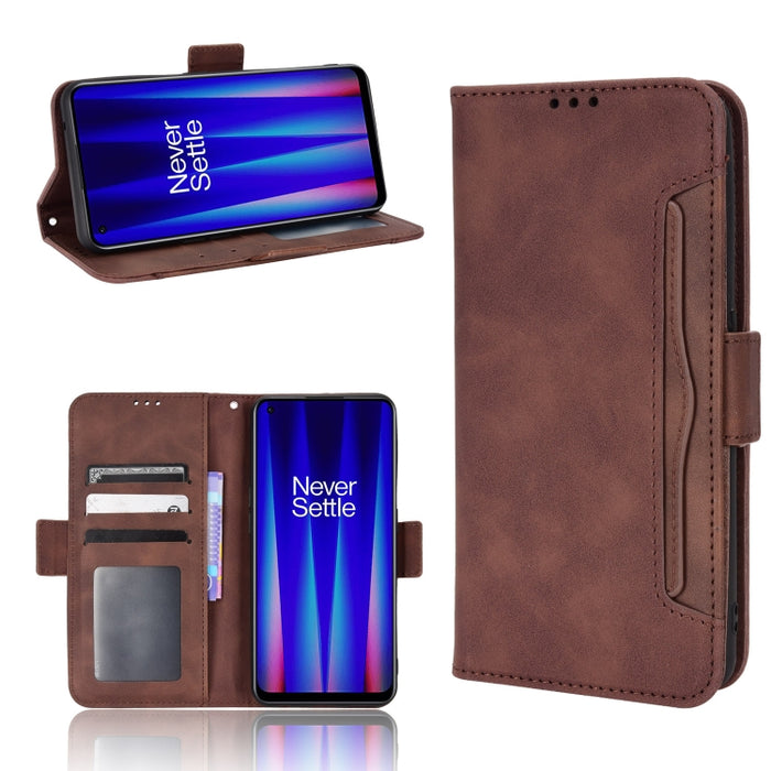 Estuche para teléfono de cuero con patrón de piel de becerro, For BLU G51 Plus, For BLU G91 Pro, For OPPO Realme Q3T / Q3S, For OPPO Reno7 5G / Find X5 Lite, For Schok Volt SV55 / SV55216, For TCL 30V 5G, For vivo S12 / V23 5G, For vivo Y76 5G         ...