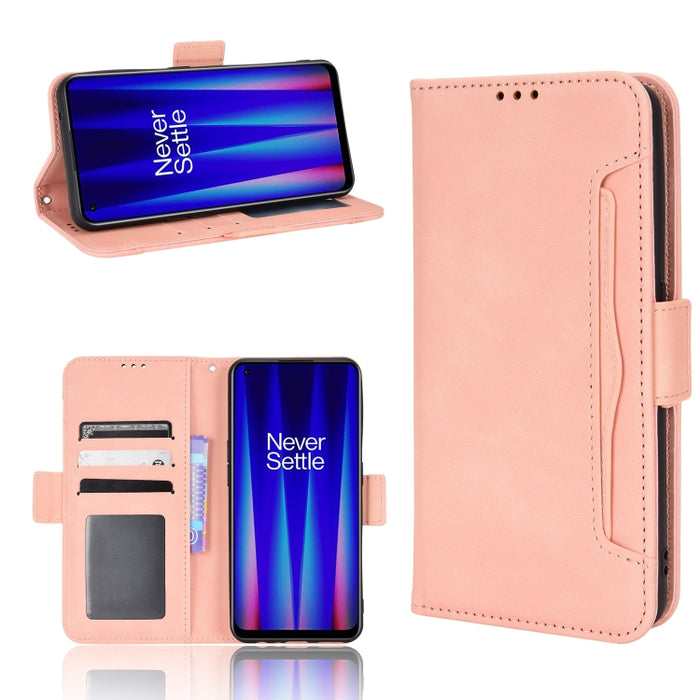 Estuche para teléfono de cuero con patrón de piel de becerro, For BLU G51 Plus, For BLU G91 Pro, For OPPO Realme Q3T / Q3S, For OPPO Reno7 5G / Find X5 Lite, For Schok Volt SV55 / SV55216, For TCL 30V 5G, For vivo S12 / V23 5G, For vivo Y76 5G         ...