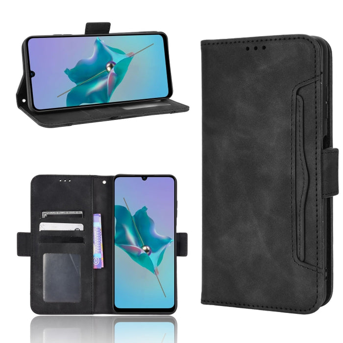 Estuche para teléfono de cuero con patrón de piel de becerro, For BLU G51 Plus, For BLU G91 Pro, For OPPO Realme Q3T / Q3S, For OPPO Reno7 5G / Find X5 Lite, For Schok Volt SV55 / SV55216, For TCL 30V 5G, For vivo S12 / V23 5G, For vivo Y76 5G         ...