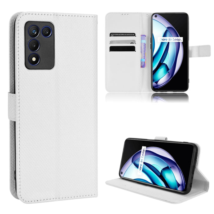 Estuche para teléfono de cuero con textura de diamante, For BLU G91 Pro, For OPPO Realme Q3T / Q3S, For TCL 20 SE, For TCL 30 SE / 30 E / 306 / Sharp Aquos V6, For TCL 30 XE 5G / 30 V 5G, For vivo Y76 5G, For Wiko Y52, For Wiko Y82                     ...
