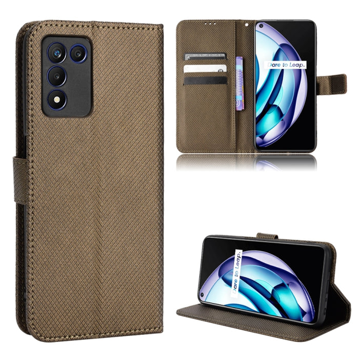 Estuche para teléfono de cuero con textura de diamante, For BLU G91 Pro, For OPPO Realme Q3T / Q3S, For TCL 20 SE, For TCL 30 SE / 30 E / 306 / Sharp Aquos V6, For TCL 30 XE 5G / 30 V 5G, For vivo Y76 5G, For Wiko Y52, For Wiko Y82                     ...