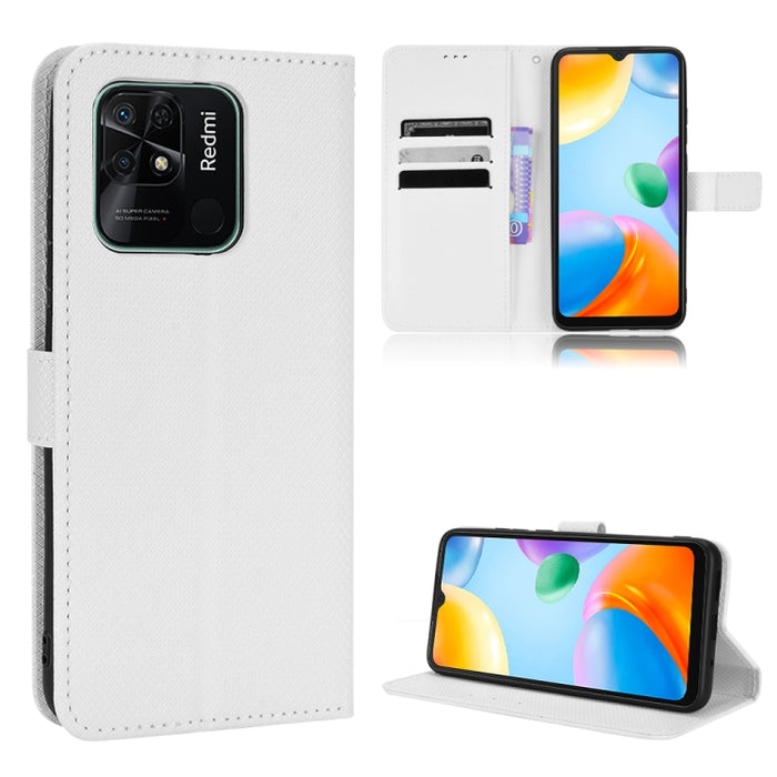 Estuche para teléfono de cuero con textura de diamante, For BLU G91 Pro, For OPPO Realme Q3T / Q3S, For TCL 20 SE, For TCL 30 SE / 30 E / 306 / Sharp Aquos V6, For TCL 30 XE 5G / 30 V 5G, For vivo Y76 5G, For Wiko Y52, For Wiko Y82                     ...