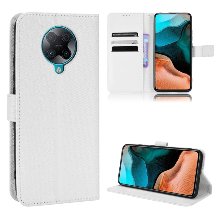 Estuche para teléfono de cuero con textura de diamante, For BLU G91 Pro, For OPPO Realme Q3T / Q3S, For TCL 20 SE, For TCL 30 SE / 30 E / 306 / Sharp Aquos V6, For TCL 30 XE 5G / 30 V 5G, For vivo Y76 5G, For Wiko Y52, For Wiko Y82                     ...