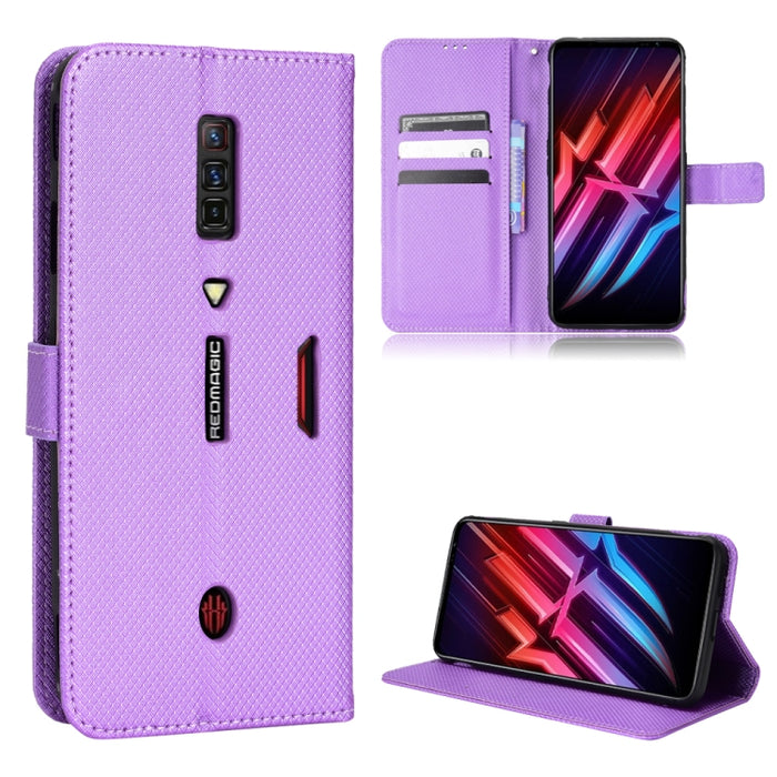 Estuche para teléfono de cuero con textura de diamante, For BLU G91 Pro, For OPPO Realme Q3T / Q3S, For TCL 20 SE, For TCL 30 SE / 30 E / 306 / Sharp Aquos V6, For TCL 30 XE 5G / 30 V 5G, For vivo Y76 5G, For Wiko Y52, For Wiko Y82                     ...