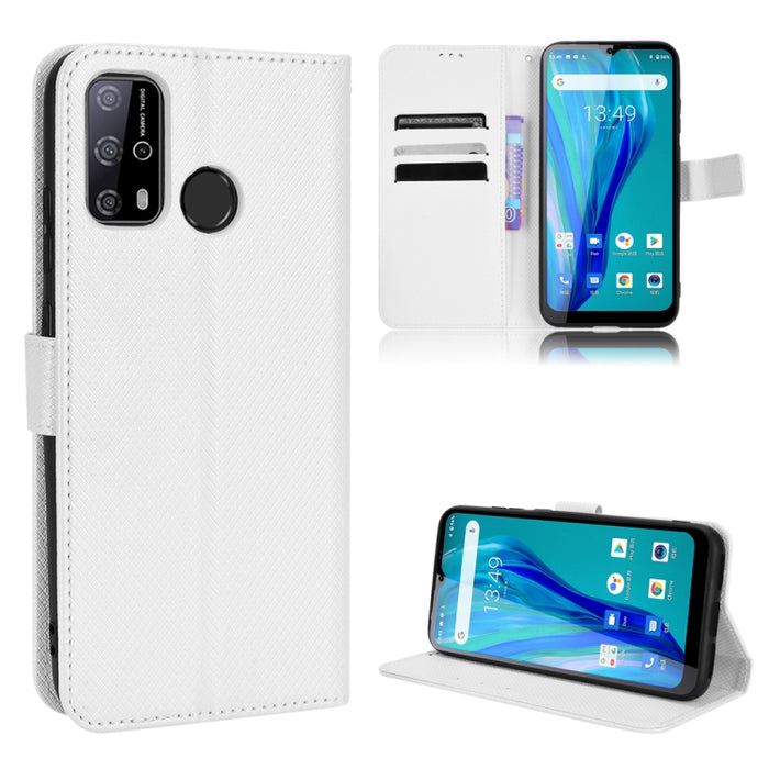 Estuche para teléfono de cuero con textura de diamante, For BLU G91 Pro, For OPPO Realme Q3T / Q3S, For TCL 20 SE, For TCL 30 SE / 30 E / 306 / Sharp Aquos V6, For TCL 30 XE 5G / 30 V 5G, For vivo Y76 5G, For Wiko Y52, For Wiko Y82                     ...