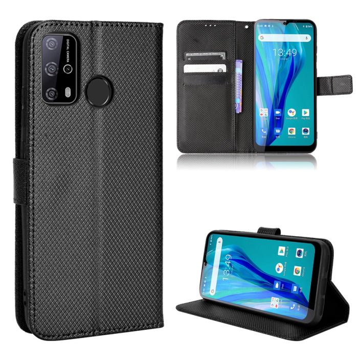 Estuche para teléfono de cuero con textura de diamante, For BLU G91 Pro, For OPPO Realme Q3T / Q3S, For TCL 20 SE, For TCL 30 SE / 30 E / 306 / Sharp Aquos V6, For TCL 30 XE 5G / 30 V 5G, For vivo Y76 5G, For Wiko Y52, For Wiko Y82                     ...