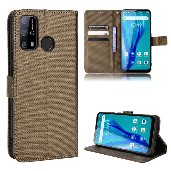 Estuche para teléfono de cuero con textura de diamante, For BLU G91 Pro, For OPPO Realme Q3T / Q3S, For TCL 20 SE, For TCL 30 SE / 30 E / 306 / Sharp Aquos V6, For TCL 30 XE 5G / 30 V 5G, For vivo Y76 5G, For Wiko Y52, For Wiko Y82                     ...