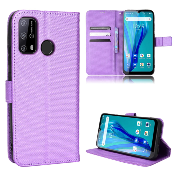 Estuche para teléfono de cuero con textura de diamante, For BLU G91 Pro, For OPPO Realme Q3T / Q3S, For TCL 20 SE, For TCL 30 SE / 30 E / 306 / Sharp Aquos V6, For TCL 30 XE 5G / 30 V 5G, For vivo Y76 5G, For Wiko Y52, For Wiko Y82                     ...