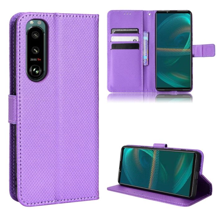 Estuche para teléfono de cuero con textura de diamante, For BLU G91 Pro, For OPPO Realme Q3T / Q3S, For TCL 20 SE, For TCL 30 SE / 30 E / 306 / Sharp Aquos V6, For TCL 30 XE 5G / 30 V 5G, For vivo Y76 5G, For Wiko Y52, For Wiko Y82                     ...