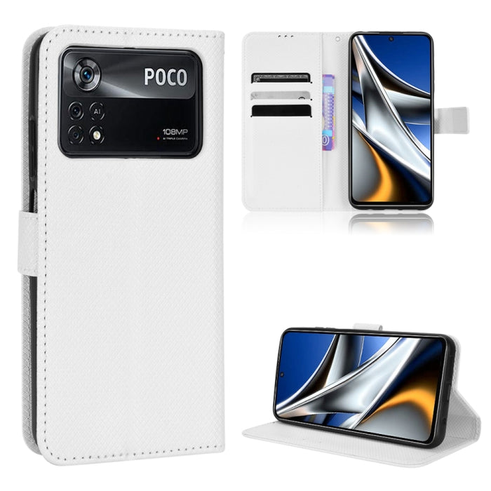 Estuche para teléfono de cuero con textura de diamante, For BLU G91 Pro, For OPPO Realme Q3T / Q3S, For TCL 20 SE, For TCL 30 SE / 30 E / 306 / Sharp Aquos V6, For TCL 30 XE 5G / 30 V 5G, For vivo Y76 5G, For Wiko Y52, For Wiko Y82                     ...