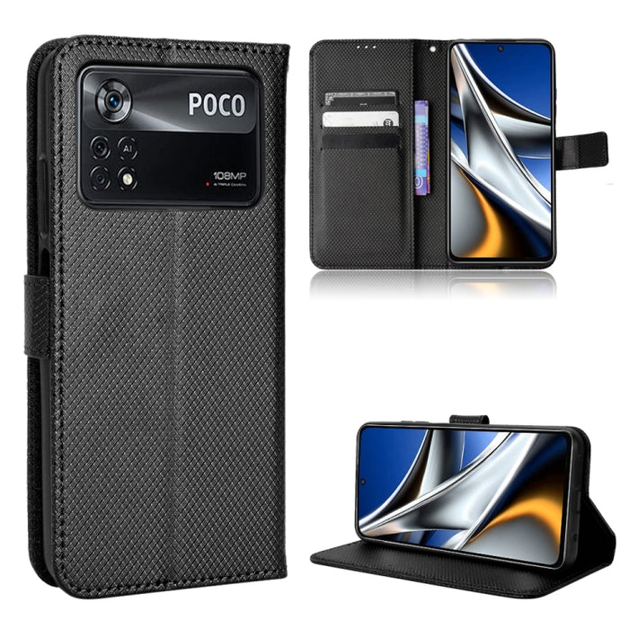 Estuche para teléfono de cuero con textura de diamante, For BLU G91 Pro, For OPPO Realme Q3T / Q3S, For TCL 20 SE, For TCL 30 SE / 30 E / 306 / Sharp Aquos V6, For TCL 30 XE 5G / 30 V 5G, For vivo Y76 5G, For Wiko Y52, For Wiko Y82                     ...