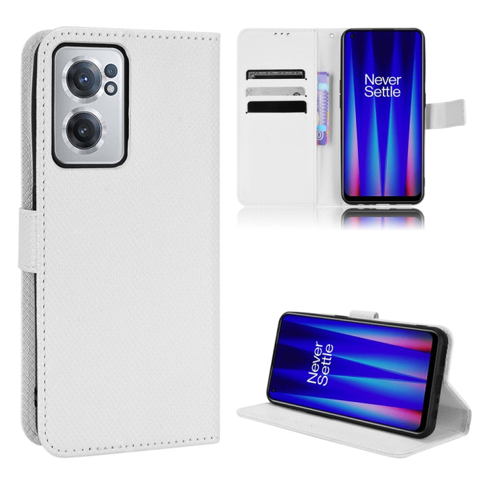 Estuche para teléfono de cuero con textura de diamante, For Xiaomi Poco M4 Pro 5G Big Hole, For Xiaomi Poco M4 Pro 5G Fine Hole, For OnePlus Nord CE 2 5G, For OPPO A7 / AX7 / A5s / AX5s / A21, For OPPO Find X5 Pro, For OPPO Find X5                     ...