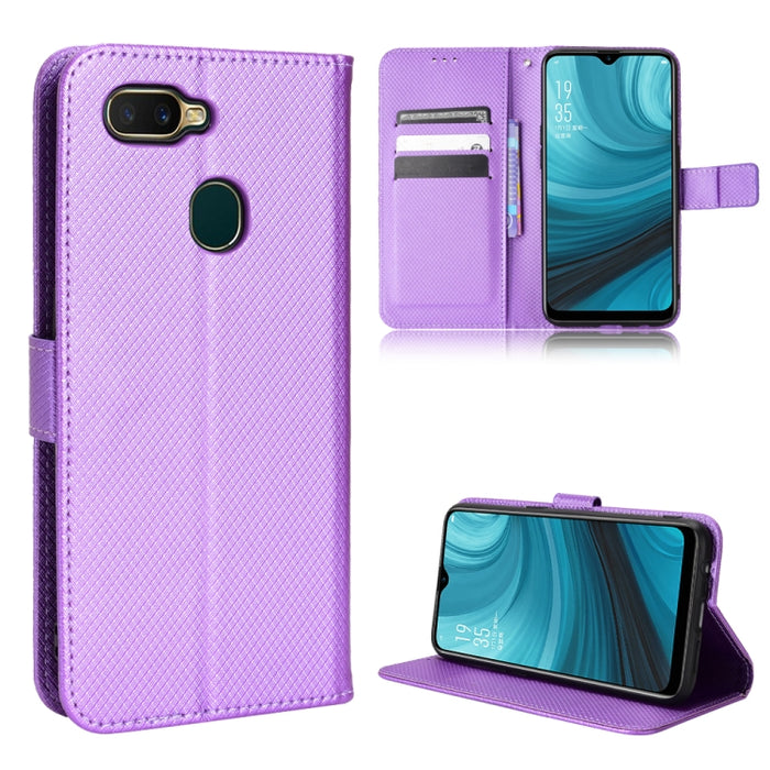 Estuche para teléfono de cuero con textura de diamante, For Xiaomi Poco M4 Pro 5G Big Hole, For Xiaomi Poco M4 Pro 5G Fine Hole, For OnePlus Nord CE 2 5G, For OPPO A7 / AX7 / A5s / AX5s / A21, For OPPO Find X5 Pro, For OPPO Find X5                     ...