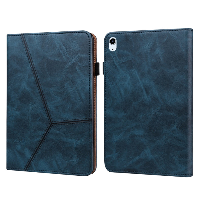 Estuche de cuero elegante con rayas en relieve de color sólido