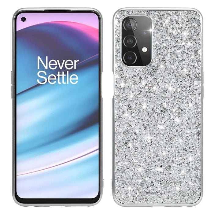 Caja del teléfono de TPU a prueba de golpes con polvo de brillo