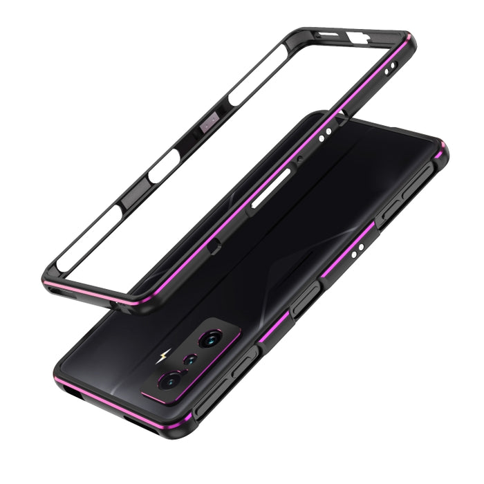 Protector de lente Aurora + Estuche para teléfono con marco de metal, For Xiaomi Redmi K50 Gaming