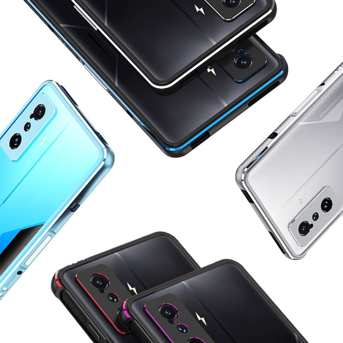 Protector de lente Aurora + Estuche para teléfono con marco de metal, For Xiaomi Redmi K50 Gaming