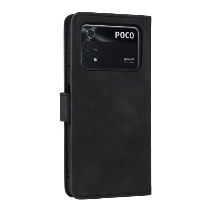 Estuche para teléfono de cuero con tapa magnética Skin Feel, For Xiaomi Poco M4 Pro 4G, For OnePlus Nord CE 2 5G