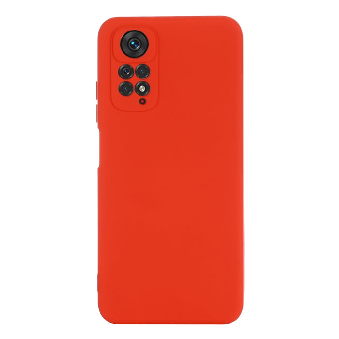 Funda de teléfono de cobertura total a prueba de golpes de silicona líquida de color puro, For Xiaomi Redmi Note 11S/ Note 11 4G
