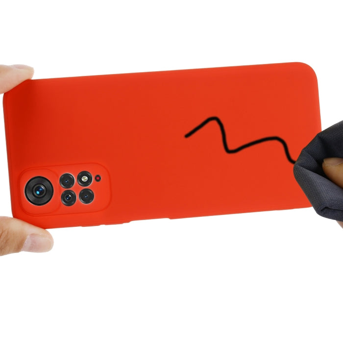 Funda de teléfono de cobertura total a prueba de golpes de silicona líquida de color puro, For Xiaomi Redmi Note 11S/ Note 11 4G
