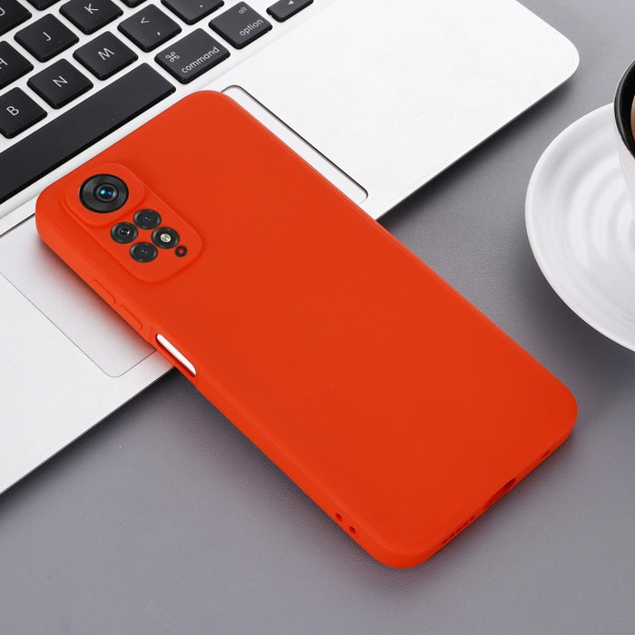 Funda de teléfono de cobertura total a prueba de golpes de silicona líquida de color puro, For Xiaomi Redmi Note 11S/ Note 11 4G