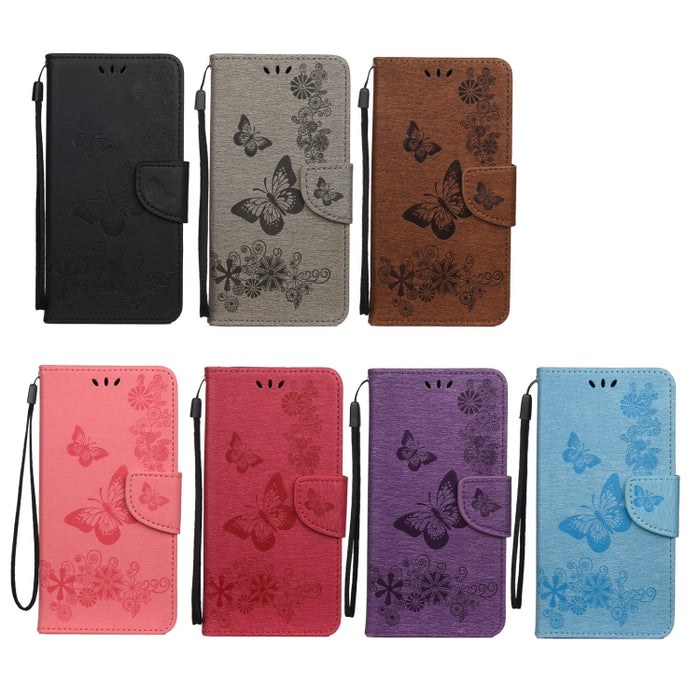 Estuche para teléfono de cuero con tapa horizontal en relieve de mariposa, For Xiaomi Redmi Note 11 4G / Note 11S, For Xiaomi Poco X4 Pro 5G