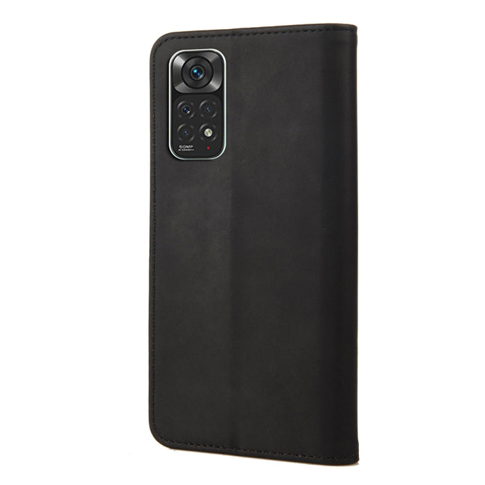 Estuche para teléfono de cuero con empalme magnético con sensación de piel, For Xiaomi Redmi Note 11 4G / Note 11S, For Xiaomi Poco X4 Pro 5G