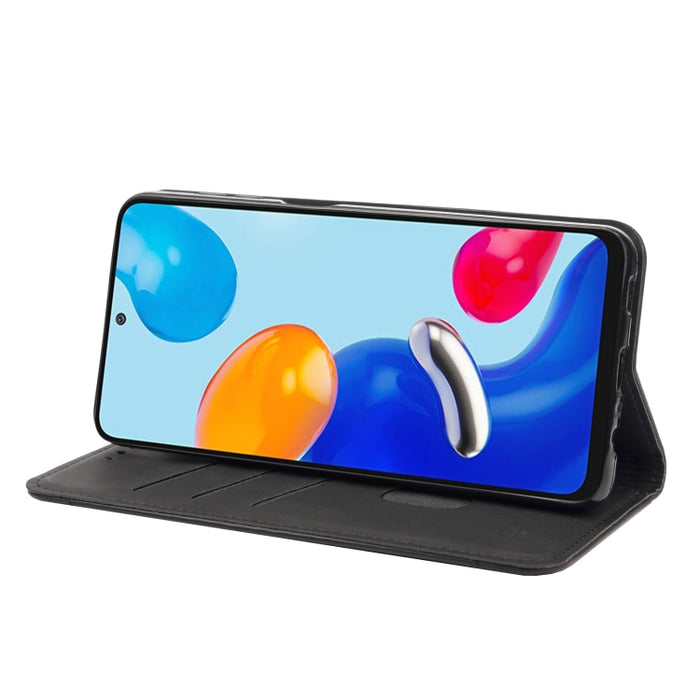 Estuche para teléfono de cuero con empalme magnético con sensación de piel, For Xiaomi Redmi Note 11 4G / Note 11S, For Xiaomi Poco X4 Pro 5G