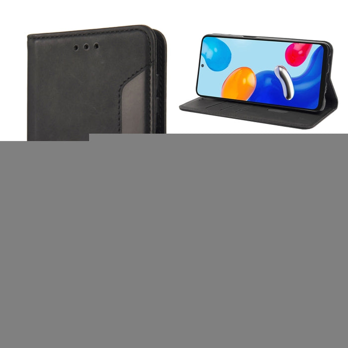 Estuche para teléfono de cuero con empalme magnético con sensación de piel, For Xiaomi Redmi Note 11 4G / Note 11S, For Xiaomi Poco X4 Pro 5G