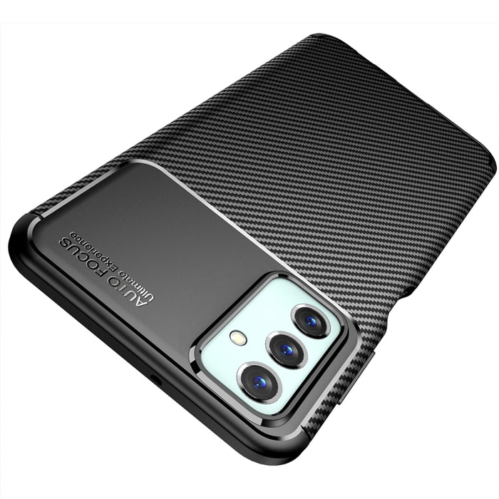 Funda de teléfono TPU a prueba de golpes con textura de fibra de carbono, For Samsung Galaxy M23 / F23, For Xiaomi Redmi Note 11E 5G