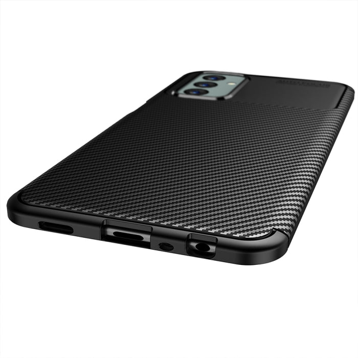 Funda de teléfono TPU a prueba de golpes con textura de fibra de carbono, For Samsung Galaxy M23 / F23, For Xiaomi Redmi Note 11E 5G