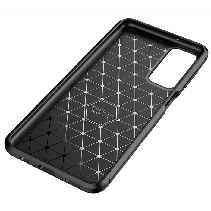 Funda de teléfono TPU a prueba de golpes con textura de fibra de carbono, For Samsung Galaxy M23 / F23, For Xiaomi Redmi Note 11E 5G