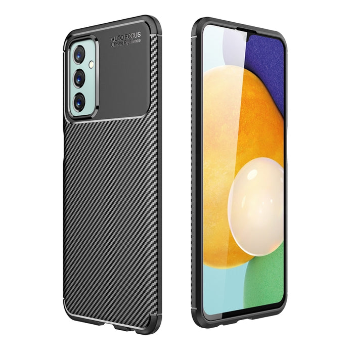 Funda de teléfono TPU a prueba de golpes con textura de fibra de carbono, For Samsung Galaxy M23 / F23, For Xiaomi Redmi Note 11E 5G