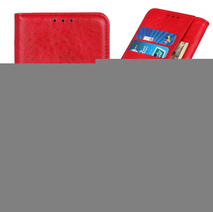 Estuche magnético para teléfono de cuero con textura de Crazy Horse, For Xiaomi Redmi 10C/Redmi 10 India/Redmi 10 Power/Poco C40, For Xiaomi Redmi K40S/Redmi K40S Pro 5G/Xiaomi Poco F4 5G, For Xiaomi Redmi K50 / K50 Pro