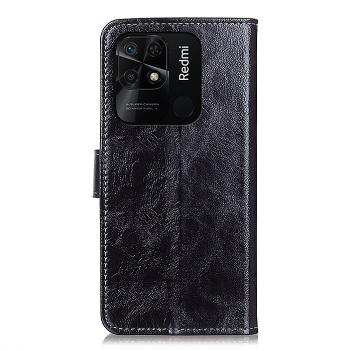 Estuche para teléfono de cuero con textura retro Crazy Horse, For Xiaomi Redmi 10C/Redmi 10 India/Redmi 10 Power/Poco C40, For Xiaomi Redmi K40S/Redmi K40S Pro 5G/Xiaomi Poco F4 5G, For Xiaomi Redmi K50 / K50 Pro